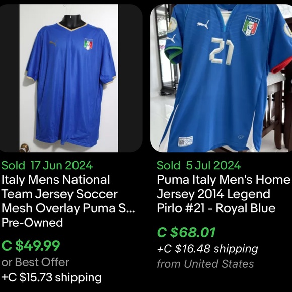 Italy National Puma Soccer Jersey / Large / 2000s - Picture 9 of 10